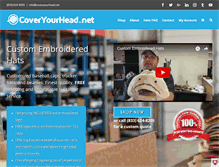 Tablet Screenshot of coveryourhead.net